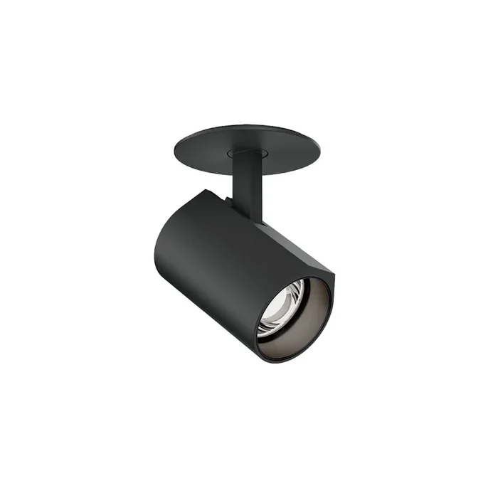 LED Decken-Halbeinbau-Strahler CENO 1.0, IP20, 350mA, CRi >90, kardanisch, Blattfedern, 6W 3000K 31�, dimmbar, mattschwarz