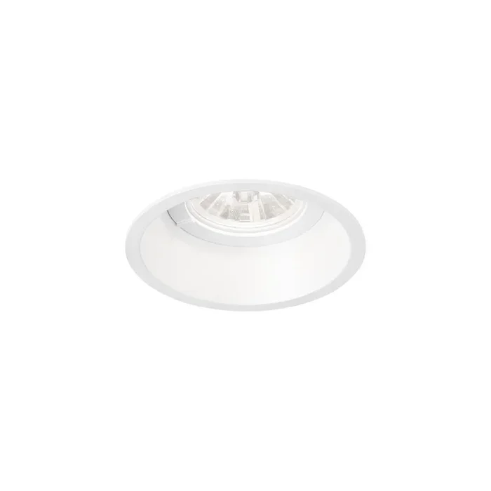 LED Deckeneinbau-Strahler DEEP 1.0, IP20, 1-flammig, 17V, 6/9W, CRi >90, starr, Blattfedern, 2700K 15�, wei�