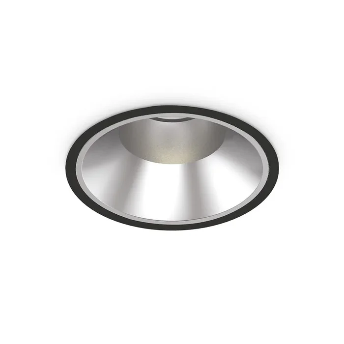 LED Deckeneinbauleuchte OFF, rund, � 218 mm, 42W, 4000K, 4800 lm, IP20, schwarz
