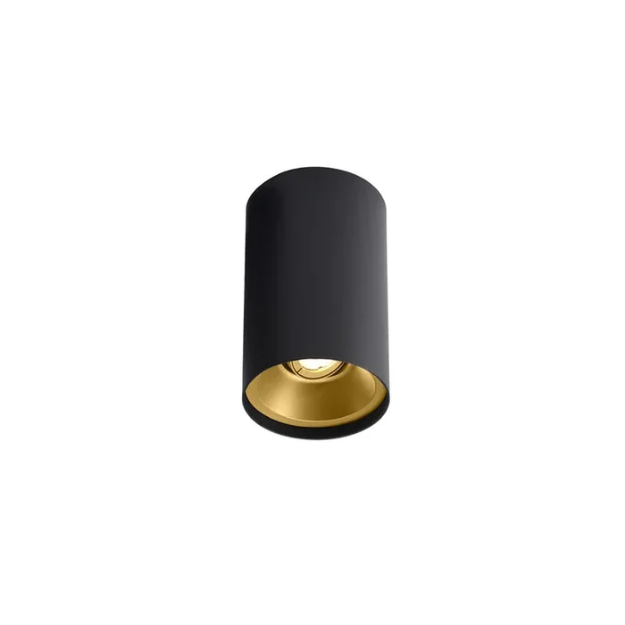 LED Deckenleuchte SOLID PETIT 2.0, � 8.2cm, 8.2W 2700K 31�, CRi >90, starr, dimmbar, schwarz-gold