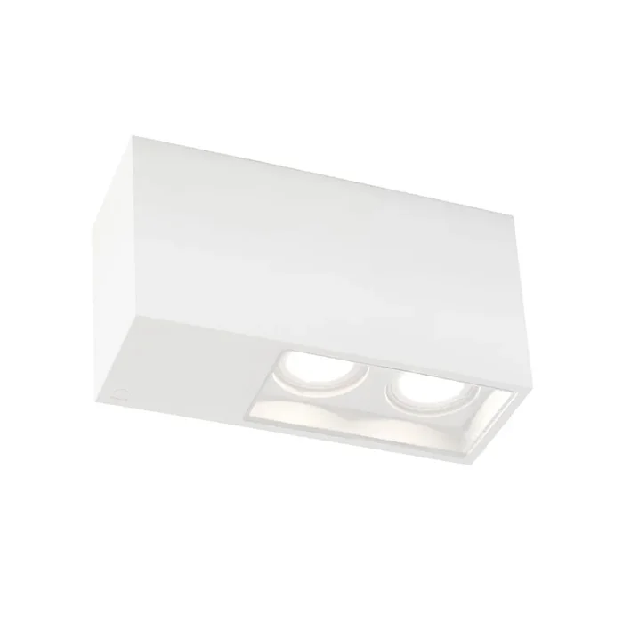 LED Deckenstrahler PLANO PETIT CEILING SURF 2.0 LED, 2-flammig, 3000K W 15W 220-240VAC DIM CRI90, wei� matt