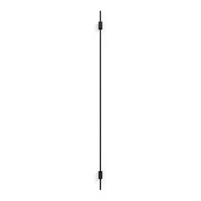 LED Design-Wandleuchte FINLIN 3.0, 124cm, 12W 3000K, CRi >90, dimmbar, schwarz