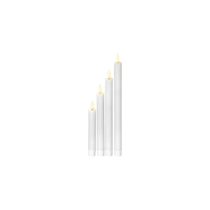 LED-Echtwachskerzen, 4er-Set, je 1 ww