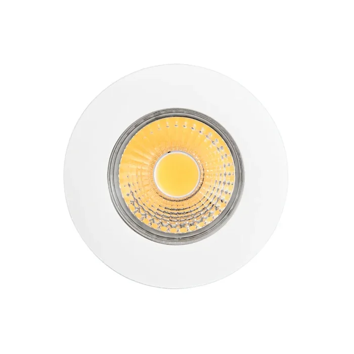LED Einbau-Downlight A 5068 T Flat IP44, � 8cm, COB, 8W 3000K 850lm 38�, CRi>90, Wei�