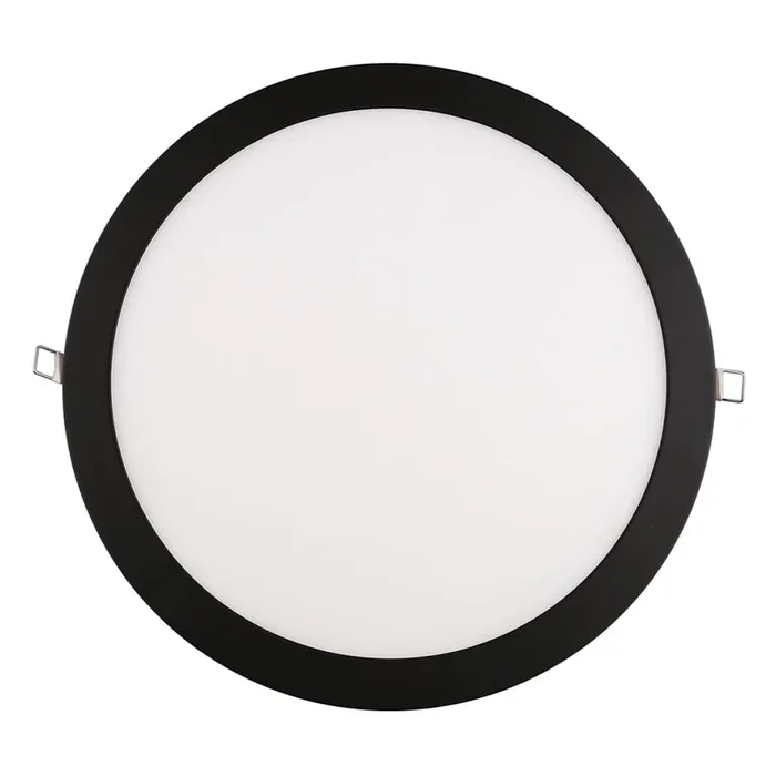 LED Einbau-Panel FLAT 300R SCCT DIM C, IP44, rund, � 30cm, 19W 3000/4000/5700K, dimmbar, schwarz