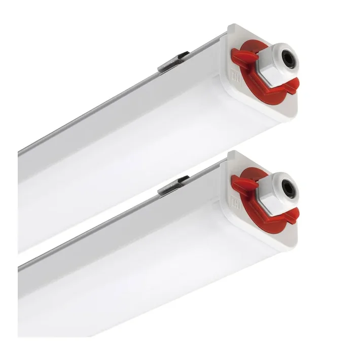 LED Feuchtraumleuchte NORMA+ 150 CL, 60W, 4000K, 7556lm, IP65, IK07, statisch, Notlicht 3h, grau / opal