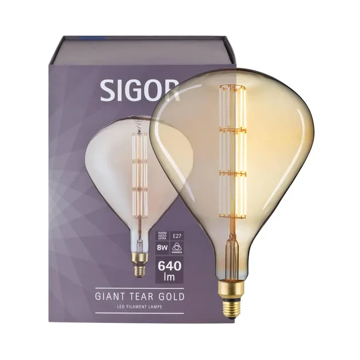 LED-Filament-Lampe, GIANT TEAR, E27/8W, L 365, Ø 245