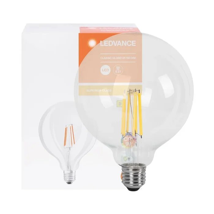 LED-Filament-Lampe SUPERIOR CLASSIC GLOBE Globe-Form klar E27/11W (100W) 1.521 lm 2700K