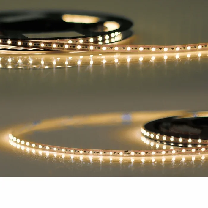 LED Flexband MINI AMP, 12V, 7W, 2700K, IP20, Kabel beidseitig + maleAMP, 120 LED/m