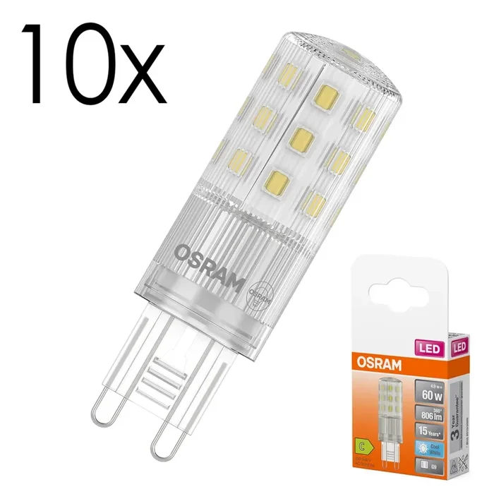 LED G9 10er Set 4,9 Watt 4000 Kelvin 806 Lumen
