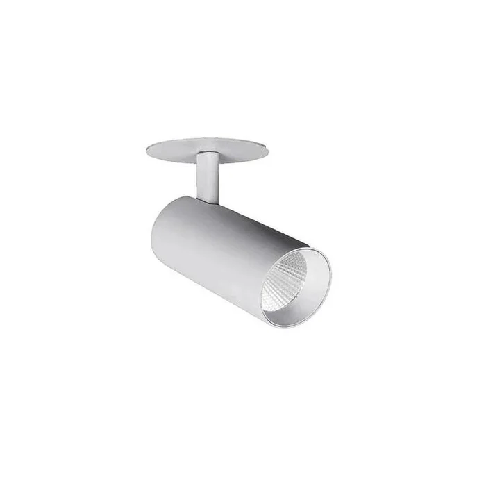 LED Halbeinbaustrahler TRAXX MICRO, 40�, 11W, 1290lm, IP20, 230V AC, 50 Hz, CRI > 90, DALI dimmbar, rund, 4000K, silber