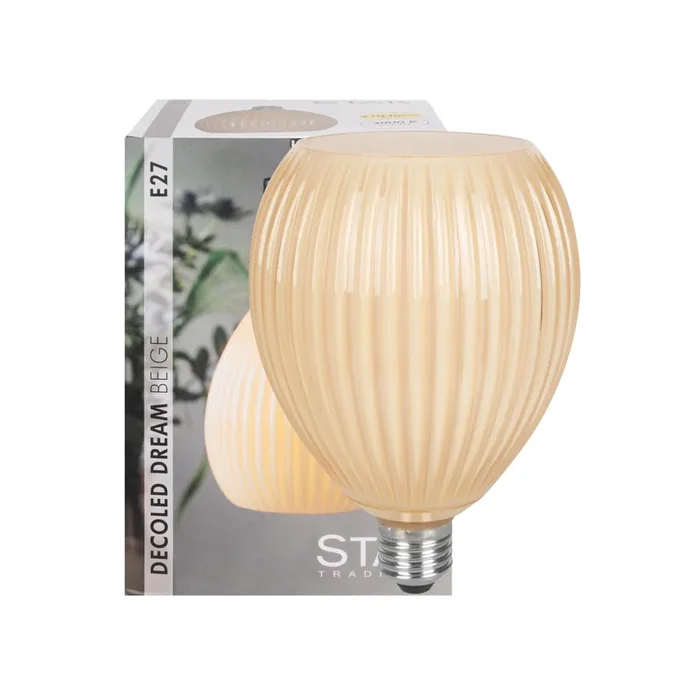 LED-Lampe geriffelt E27/35W 210 lm 3000K beige