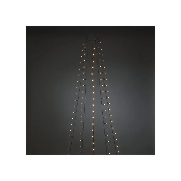 LED-Minilichterkette, 150 bernsteinfarbene LEDs, für Weihnachtsbäume