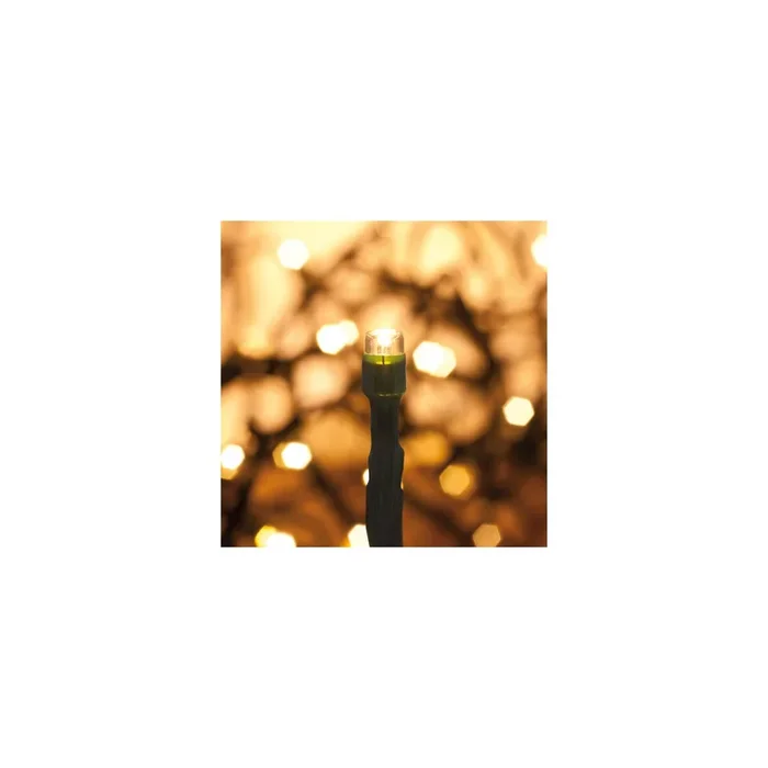 LED-Minilichterkette klare Birne, grünes Kabel 57m 720 LED