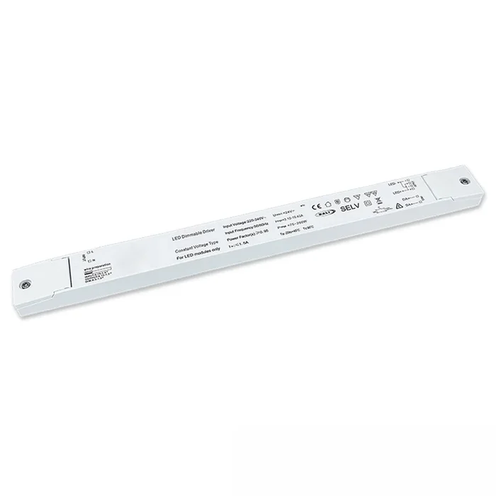 LED PWM-Trafo 24V/DC, 0-250W, slim, Push/DALI-2 dimmbar, IP20, SELV