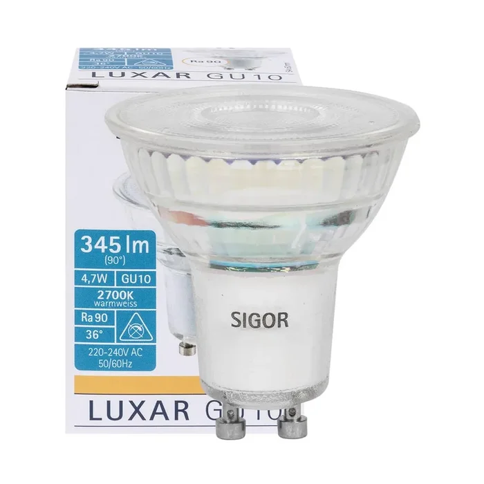 LED-Reflektorlampe GU10 4,7W 345lm 2700K PAR16 LUXAR