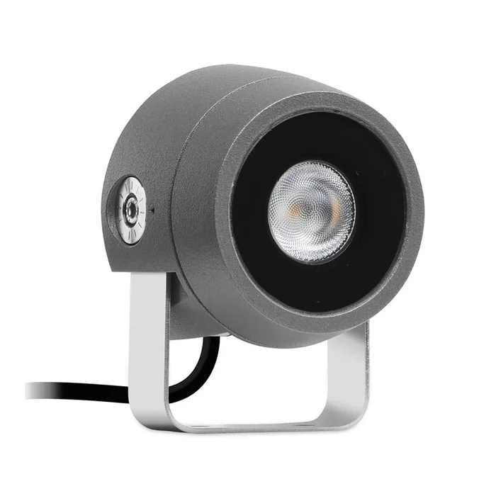 LED Scheinwerfer TYK+ 10 C/M, 7W, 3000K, 554lm, IP66, IK06, statisch, anthrazit / Glas transparent