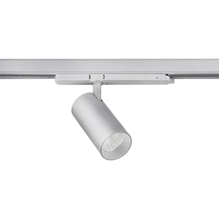 LED Schienenstrahler TRAXX MICRO 230V AC, 50 Hz, 9,4W, 40�, 4000K, 1087lm, CRI > 90, rund, drehbar, silber