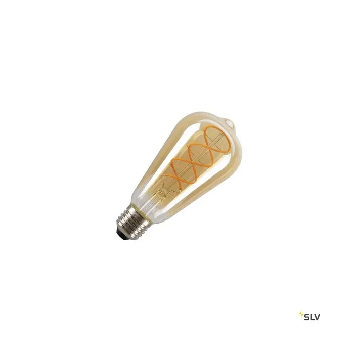 LED ST64, LED-Leuchtmittel, gold, E27, 4 W, 1800 K
