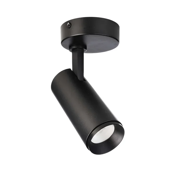 LED Strahler LUCEA TILT DTW, 10W 1800-2700K , 750lm 36�, CRi >90, inkl. Ring (schwarz), dim-to-warm, schwenkbar, tiefschwarz