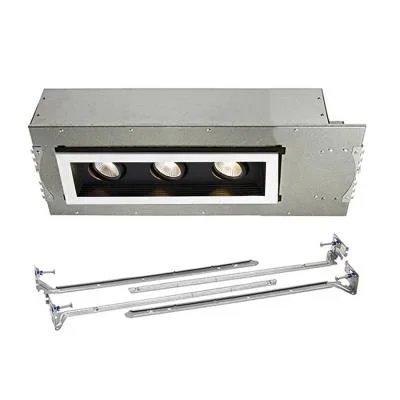 LED Three Light New Construction Housing with Trim and Light Engine792225