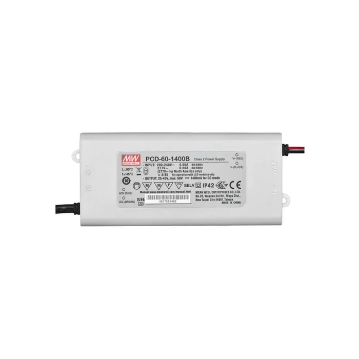 LED-Treiber, 200-240V, Konstantstrom 25-43V/1400mA, max. 60W