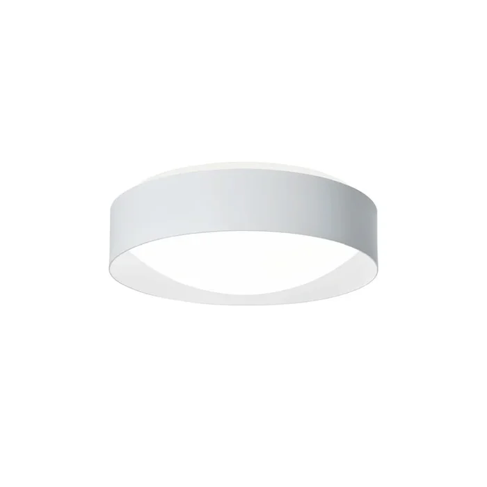 LED Wand-/Deckenleuchte PREMIUM ARCHITEKTUR, � 30,8cm, 9-18W, 4000K, 1200-2100lm, IP40, IK02, Multipower, wei�/schneewei�