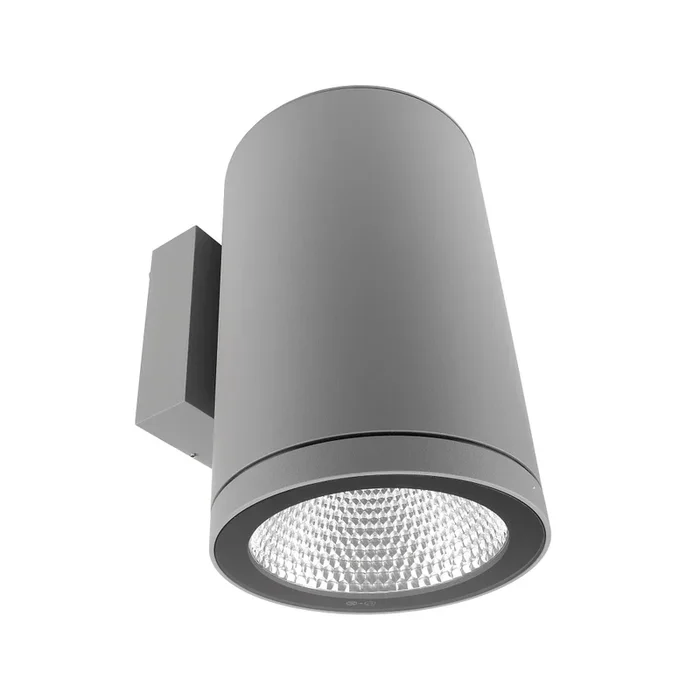 LED Wandaufbauleuchte SHORELINE PRO 140, rund, 3000/4000K, IP65, dimmbar, 20W, 2000lm, hellgrau