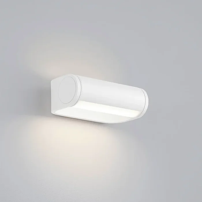 LED Wandleuchte LUZ, IP54, direkt / indirekt (drehbar), 9W 2700K 850lm, CRi >90, dimmbar, satiniert, mattwei�