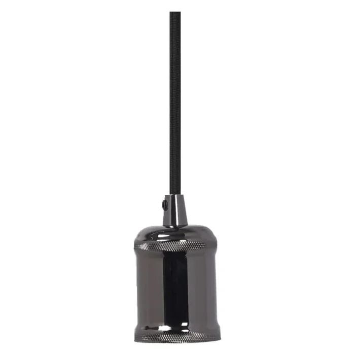 Ledvance Pendelleuchte PenduLum Bobbin Gun Metal Ø10cm max. 15W E27 kürzbar