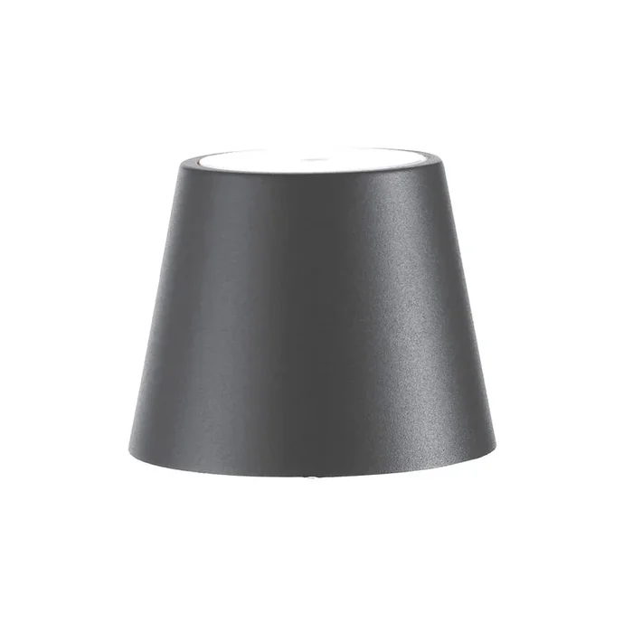 Leuchtenschirm f�r LED Akkuleuchte POLDINA, Aluminium, dunkelgrau