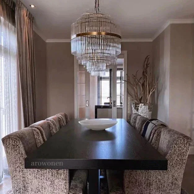 Light Luxury Modern Round Multi-tiered Crystal ChandelierVL-Y-2375