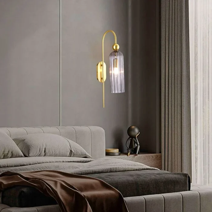 Light Prestige Piega LP-939/1W smoked Wandleuchte 1x40W/E14 IP20