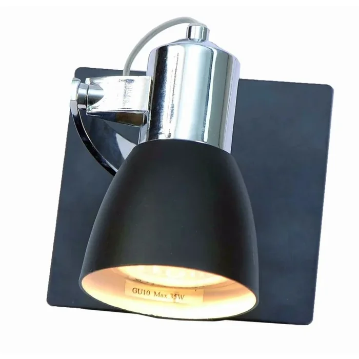 Light Prestige Rawenna LP-727/1W czarny Wandleuchte 1x50W/GU10 IP20