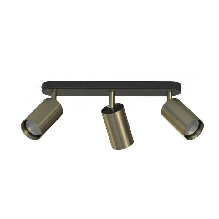Lyora – 3-flammiger Aufbaustrahler Eye Gold mit Schwarz