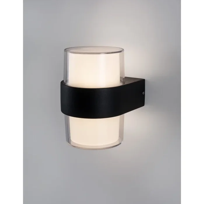 Lyora – Design-Wandleuchte Darf Doppelzimmer Schwarz