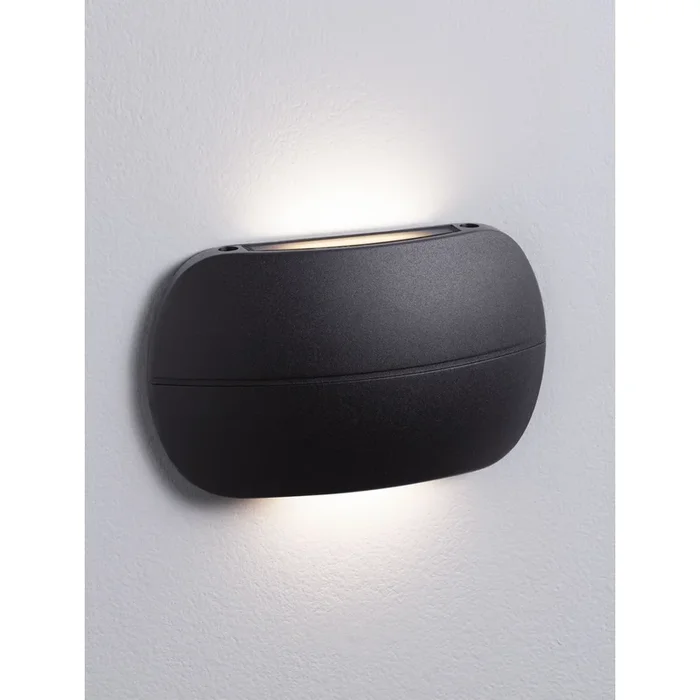 Lyora – Design-Wandleuchte Prato schwarz