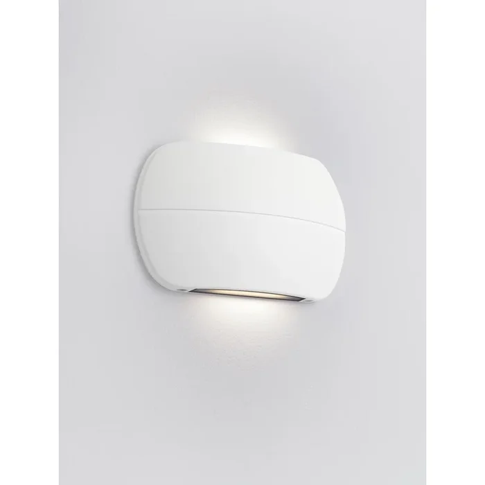 Lyora – Design-Wandleuchte Prato weiß