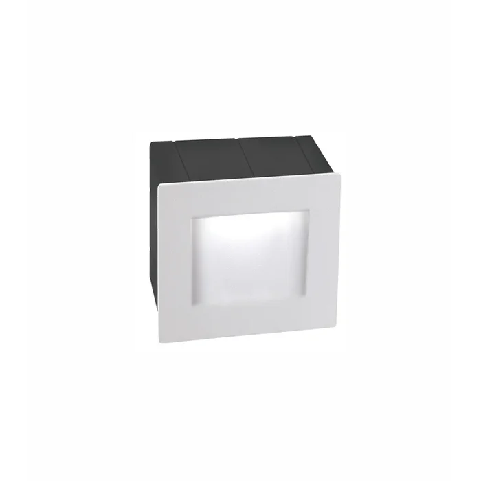 Lyora – Einbauleuchte Krypton Quadratisch Weiß 8cm