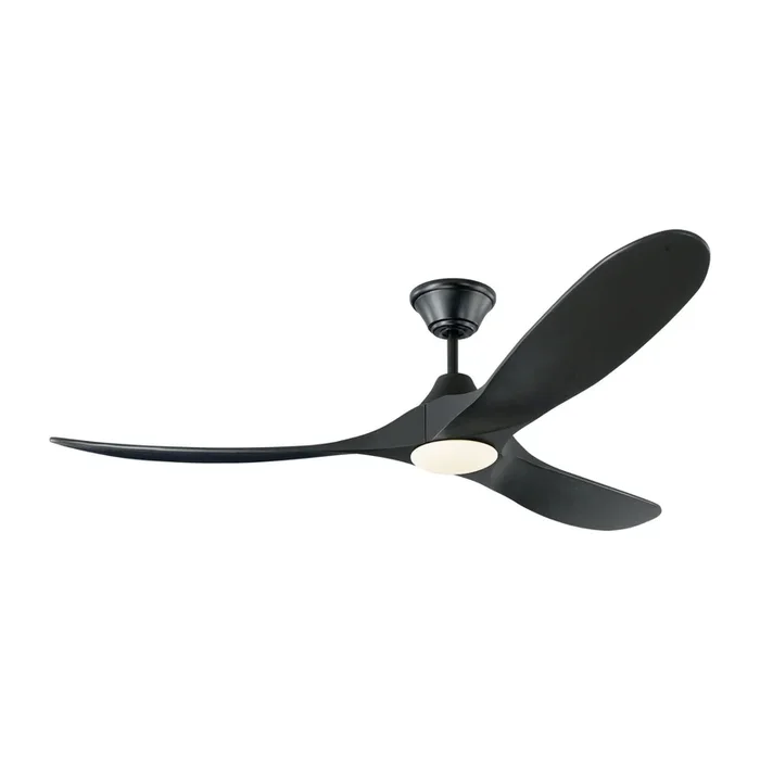 Maverick 60″ LED Ceiling Fan in Matte Black w/ Matte Black Blade D:60” H:13 13/16”3MAVR60BKBKD
