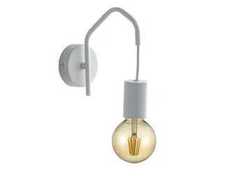 meineWunschleuchte Außergewöhnliche LED Wandlampe Weiß – minimalistische Designerlampe, H: 22cm