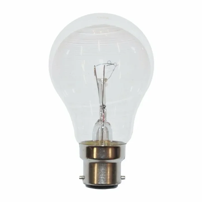 Merkur A60 Glühbirne 40W B22d klar 230V Glühlampe warmweiß dimmbar stoßfest