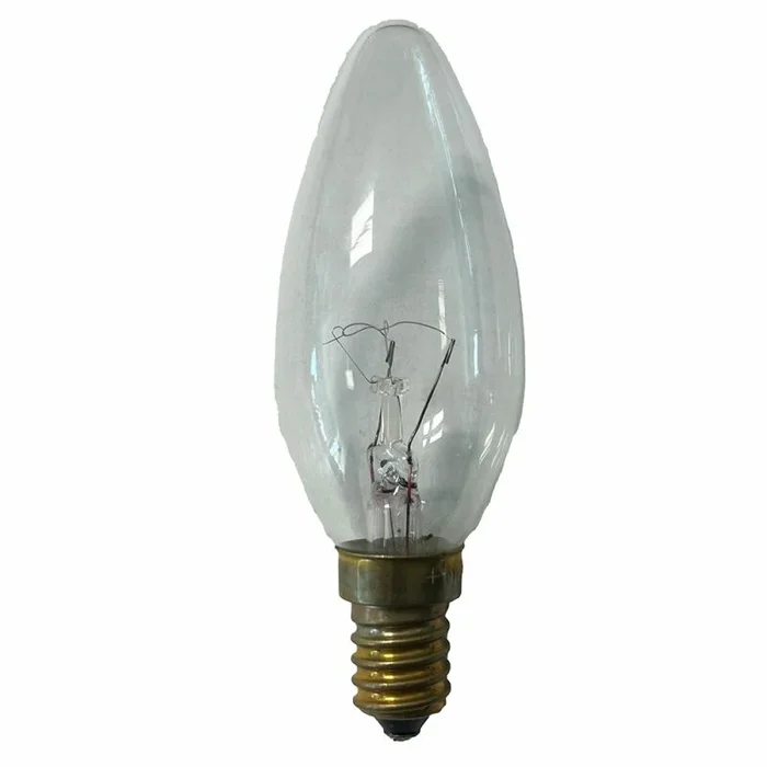 Merkur Glühbirne Kerze 25W E14 klar 65V Glühlampe warmweiß dimmbar Sonderspannung