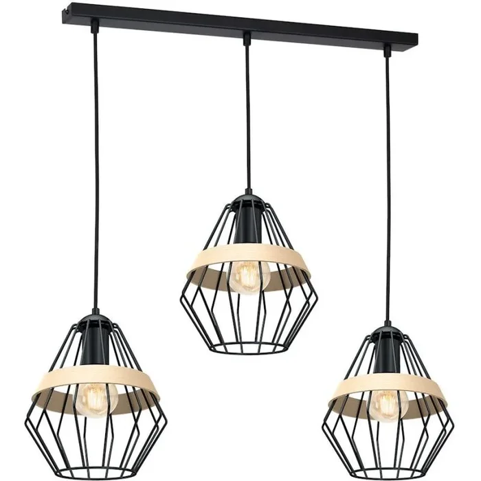 Milagro CLIFF BLACK MLP5525 Pendelleuchte 3x60W/E27 IP20