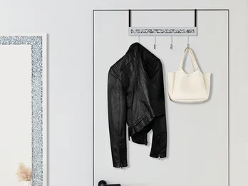 MIRRORS AND MORE Türgarderobe GLITTY mit Spiegelglas und Glitzereffekt, Breite 40cm