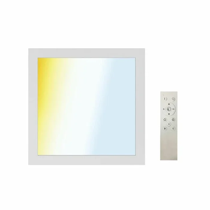 Müller-Licht LED Aufbaupanel Calida Switch Tone 30x30cm Weiß 18W 1800lm CCT 2700K – 6500K dimmbar Fernbedienung