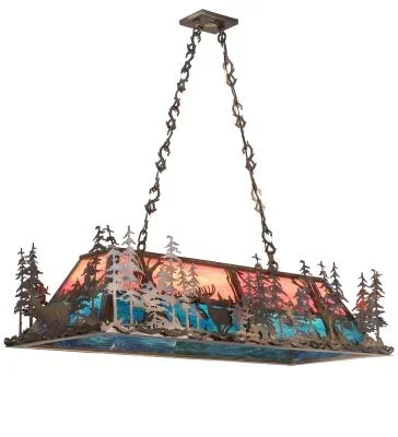 Nine Light Oblong Pendant016357