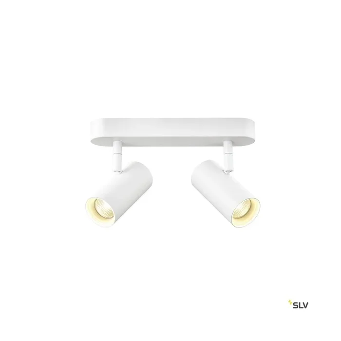 NOBLO®, Wand- und Deckenaufbauleuchte, double, rund, 3000 K, 12 W, PHASE, 32°, weiß