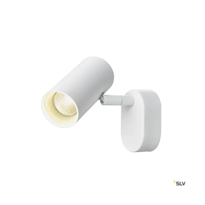 NOBLO®, Wand- und Deckenaufbauleuchte, single, rund, 3000 K, 6 W, PHASE, 32°, weiß