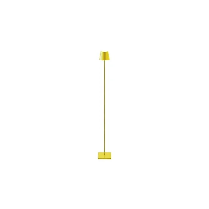 Nuindie LED Akku Stehleuchte Flex-Mood 2200K-2700K 180Lm in sonnengelb IP54 120 cm Höhe inkl. Easy Connect Ladekabel